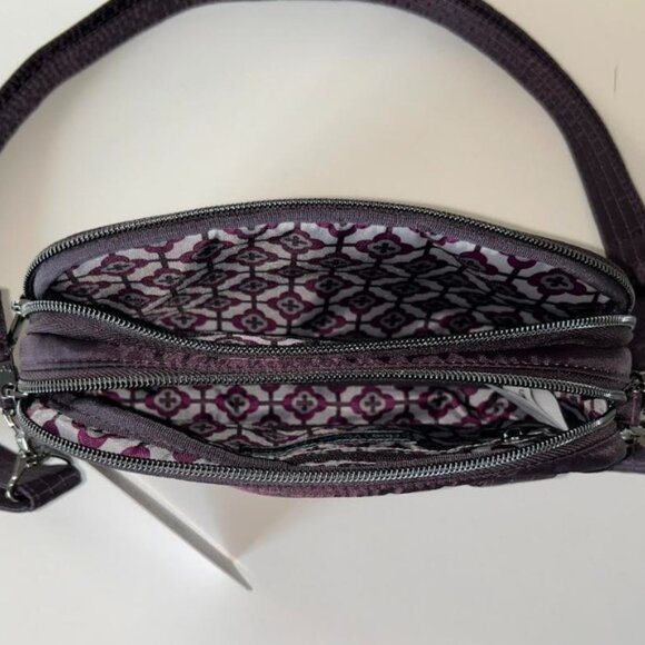 Lug Coupe XL Plus Convertible Crossbody Bag with Charm Bar Plum - New! - Picture 11 of 14